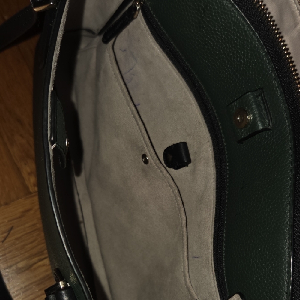 Kate Spade Forest Green Leather Handbag - Picture 15 of 17